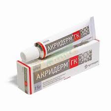 Акридерм крем-гормональное средство, применяемое для лечения хронических воспалительных процессов кожи